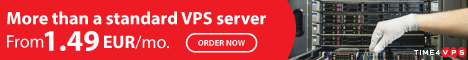 Cheap VPS hosting - Tier III DC | 99.98% uptime - Time4VPS